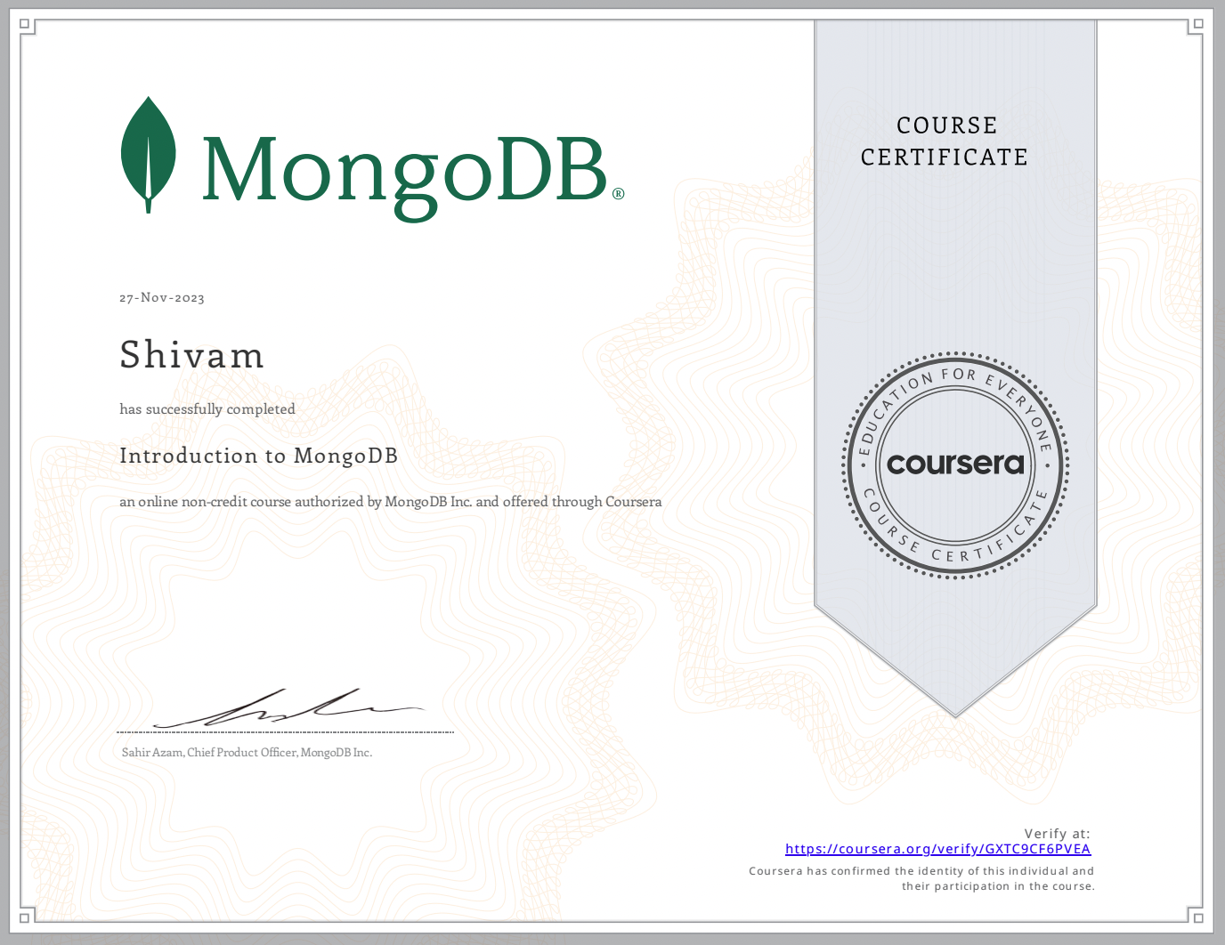 Introduction to MongoDB