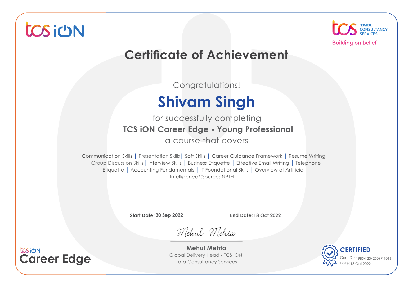 TCS iON Career Edge