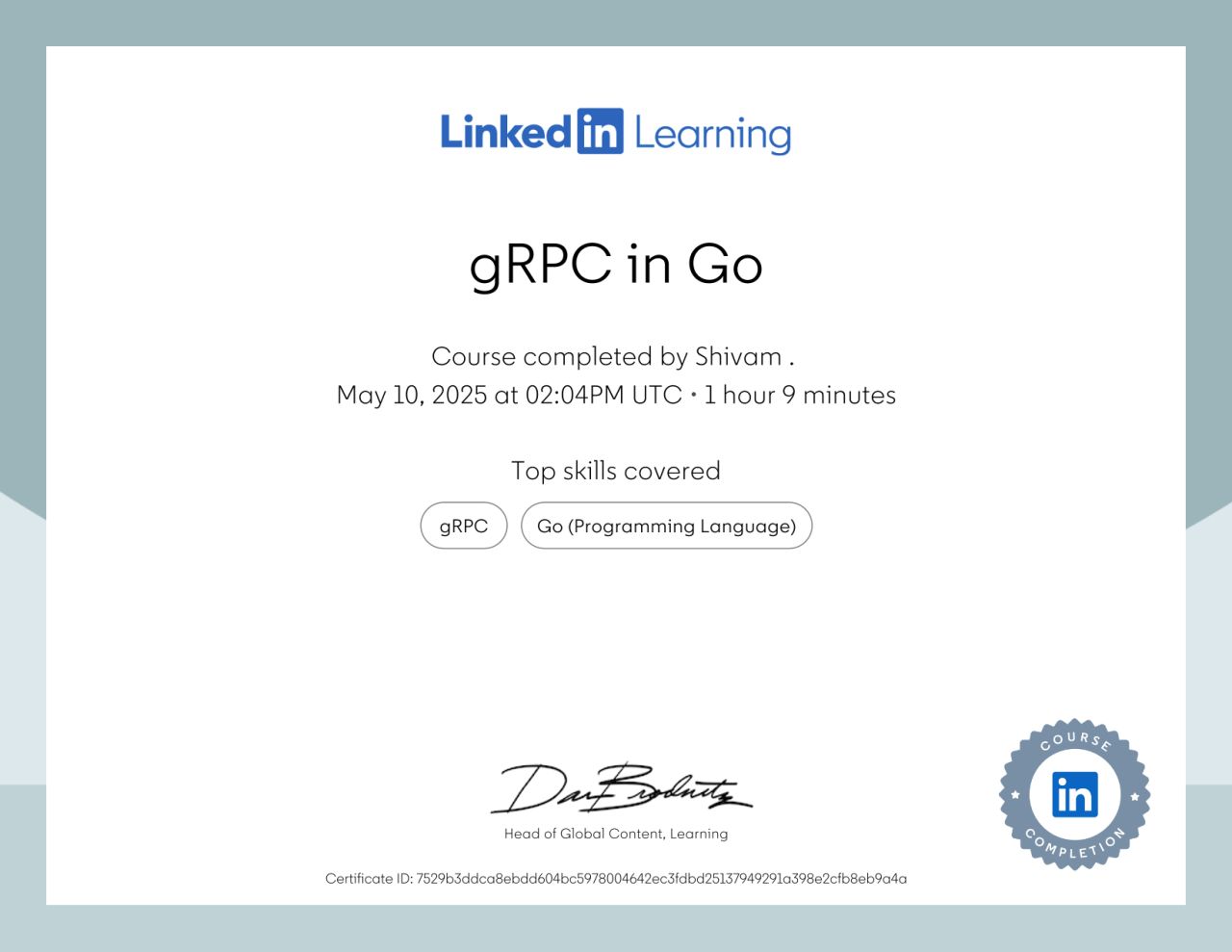 gRPC in Go